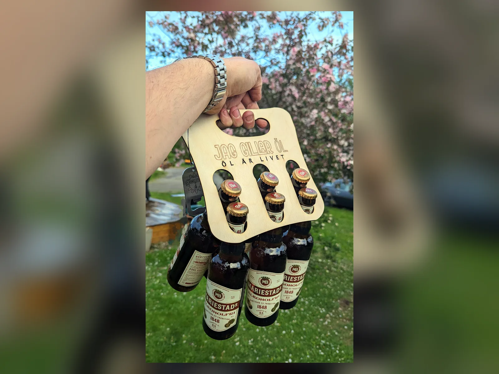 Ölplanka – 6 flaskor
